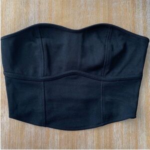 H&M Black Corset Style Bustier